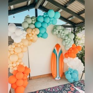 Inflatable Surfboard - The Big One - First Birthday Surf Boho Theme Decor